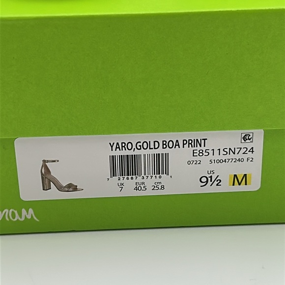 2442- Sam Edelman Yaro Sandals – Gold Color – Size 9.5M – NWT - Picture 9 of 10